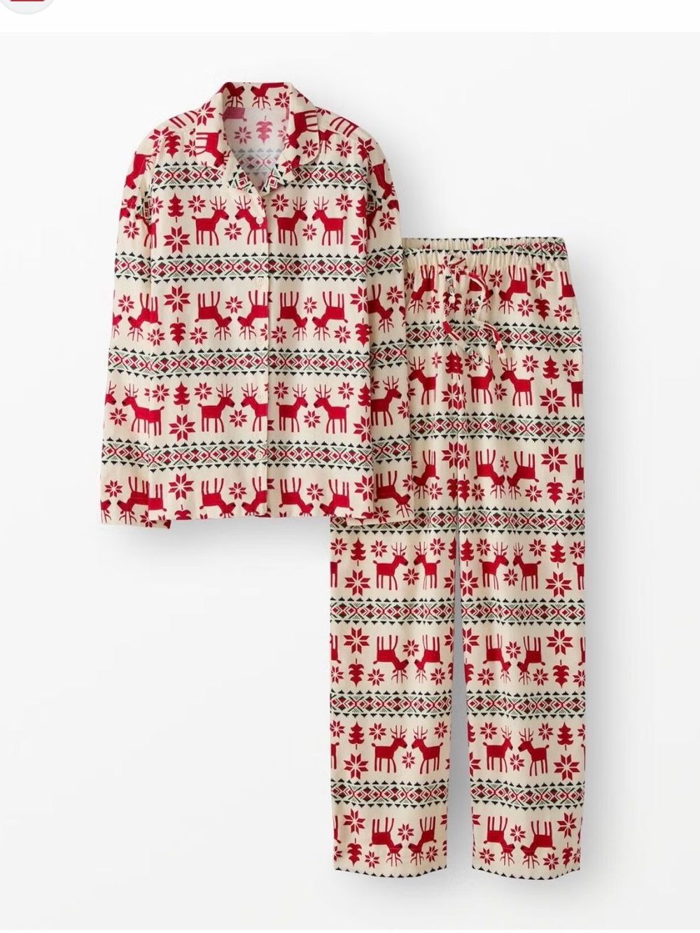 Hanna Andersson holiday flannel pj set